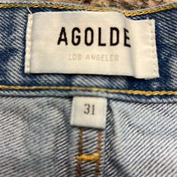 AGOLDE PARKER distressed, butterfly, frayed Jean shorts SZ 31 - Picture 5 of 12